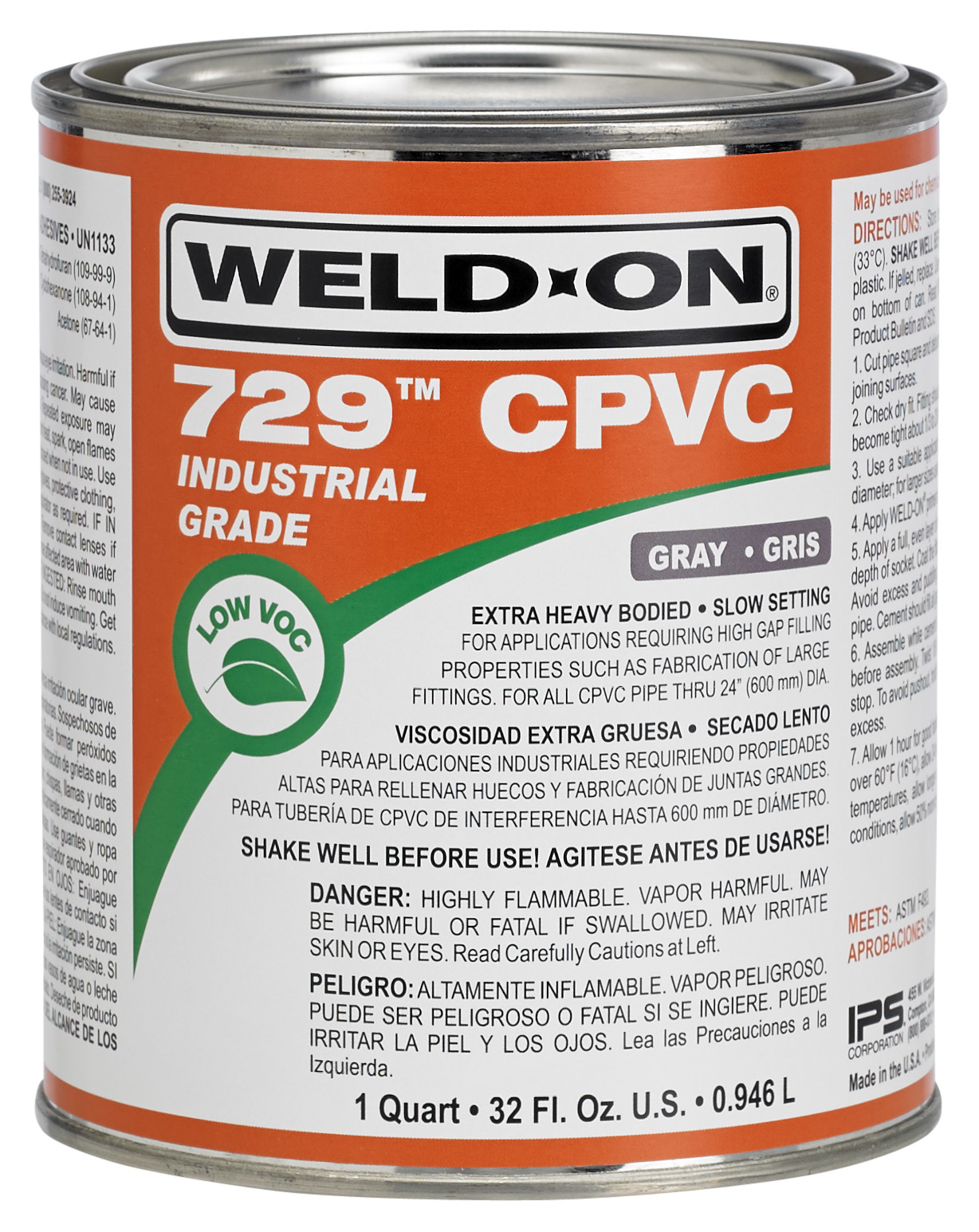 Weld-On&reg; 729&trade; CPVC