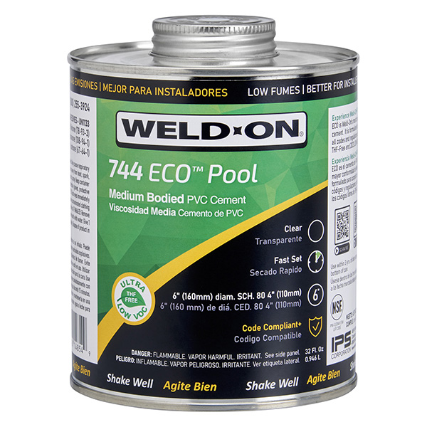 Weld-On&reg; 744 ECO&trade; Pool Medium