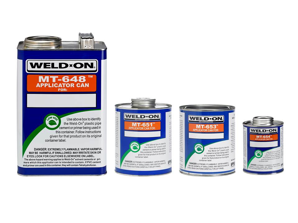 Weld-On&reg; Empty Metal Cans