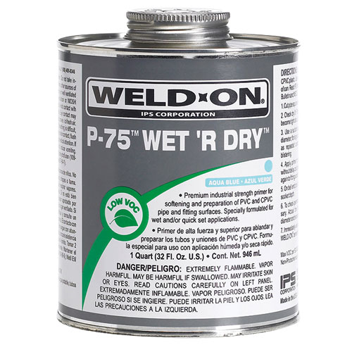 Weld-On&reg; P-75&trade; Wet ‘R Dry&trade; Primer
