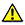 Yellow triangle with exclamation mark in middle